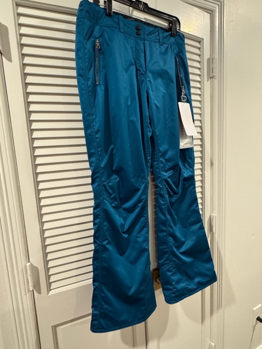 Obermeyer Teal Blue Waterproof Ski Pants - Picture 3 of 8